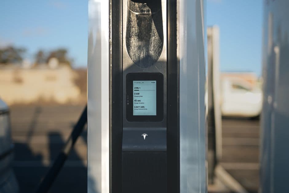 Outdoor EV charging station exposed to weather, the kind of installation that needs extra protection